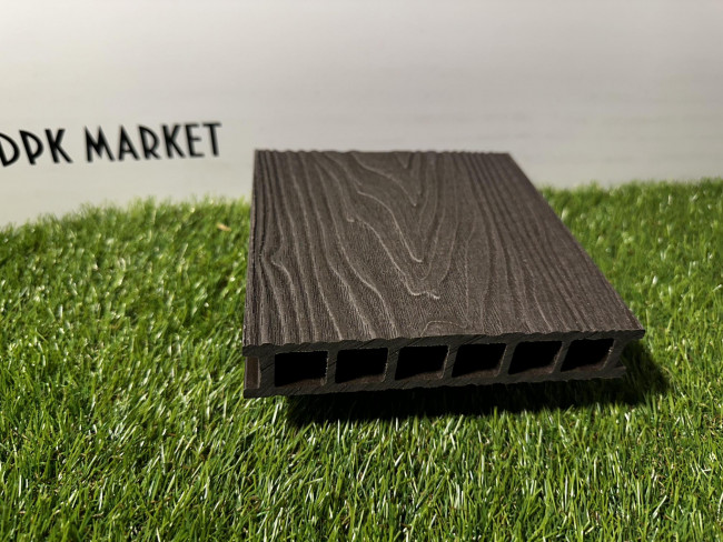 Террасная доска из ДПК Polywood Duo 3-D Венге  Террасная доска из ДПК Polywood Duo 3-D Венге