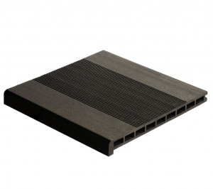 Ступень дпк Polywood пустотелая  Графит  Ступень дпк Polywood пустотелая  Графит