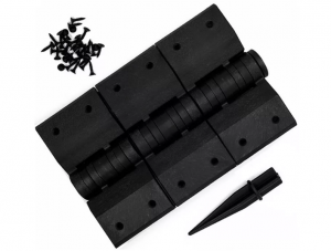 Угловой элемент поворотный, пластик. Черный цвет