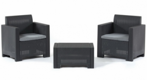 Комплект мебели Set Nebraska Terrace (2 кресла и кофейный столик) Венге