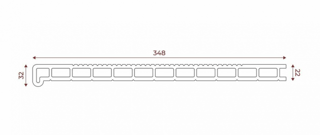 Ступени дпк TeraGrand пустотелые Графит