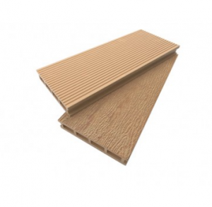 Террасная доска из ДПК (декинг) Dimdeck Тиснение под дерево бежевый