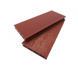 Террасная доска из ДПК (декинг) Dimdeck Тиснение под дерево терракотовый