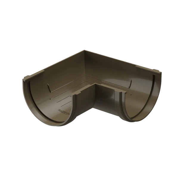 Угол желоба 90˚ Премиум (Premium), каштан 8017 Угол желоба 90˚ Премиум (Premium), каштан 8017