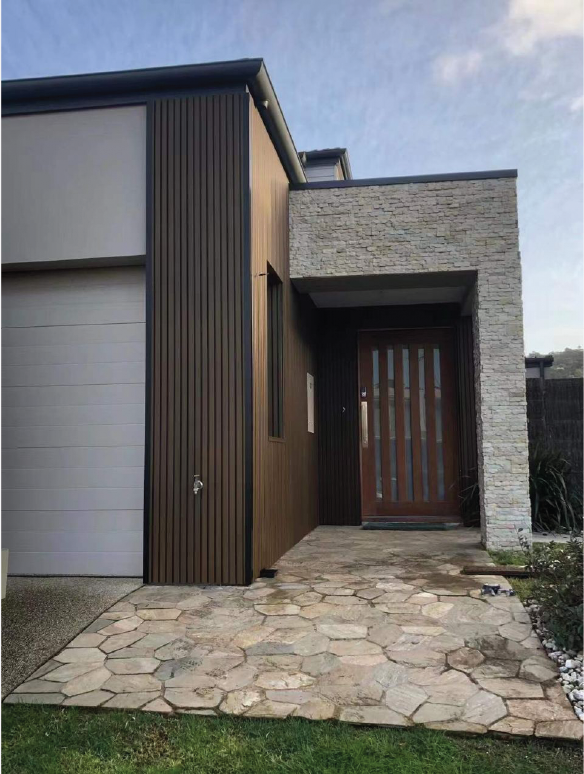 Стеновые реечные панели из ДПК CM Wall Орех Стеновые реечные панели из ДПК CM Wall Орех