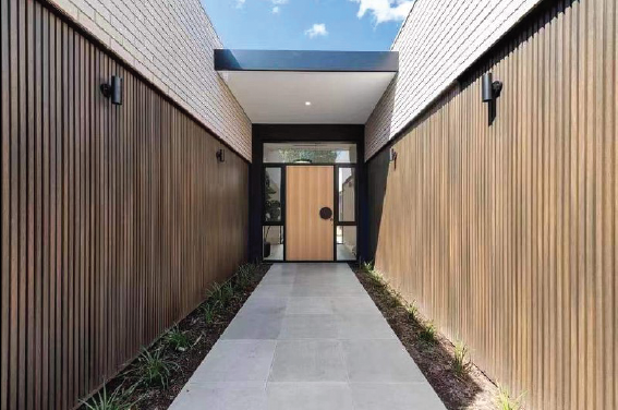 Стеновые реечные панели из ДПК CM Wall Тик Стеновые реечные панели из ДПК CM Wall Тик